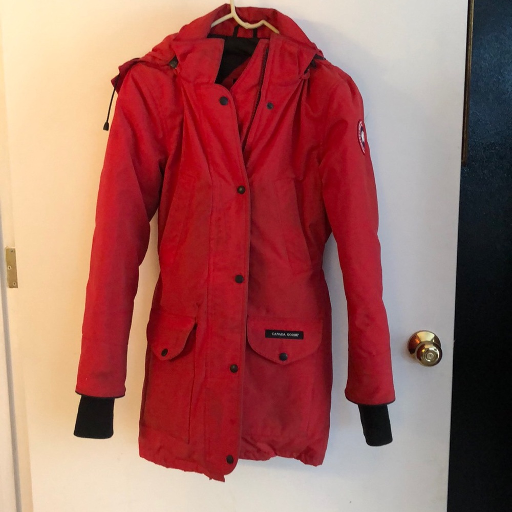 Canada Goose Trillium Red Parka Women’s Size XXS